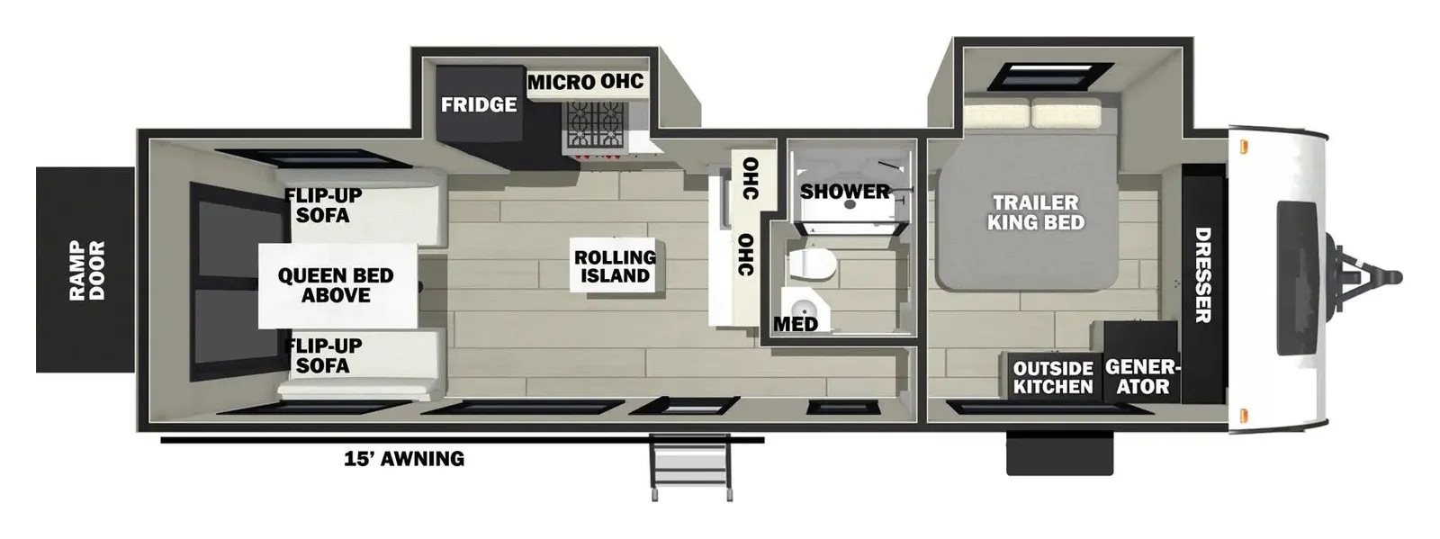 2026 FOREST RIVER VENGEANCE 26L140 floorplan