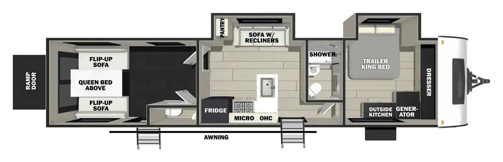 2026 Forest River VENGEANCE 32L132 floorplan