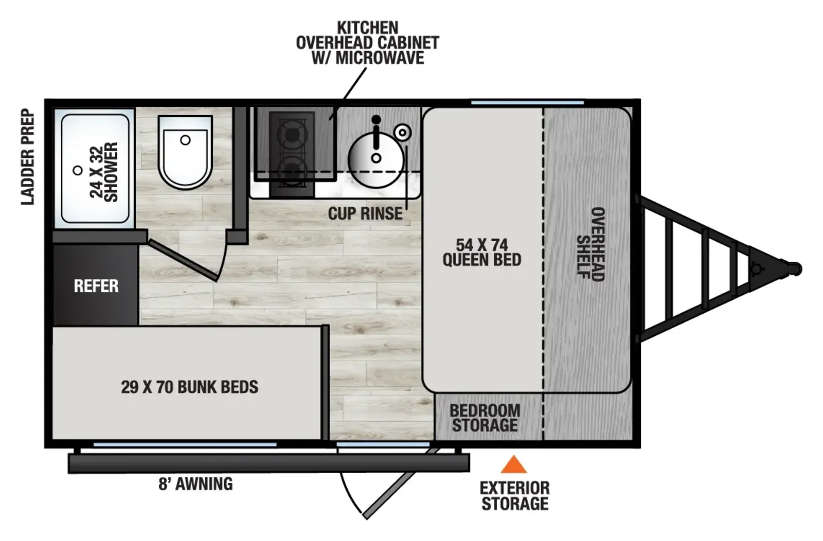 2026 Forest River Viking 3K Series  12BH floorplan