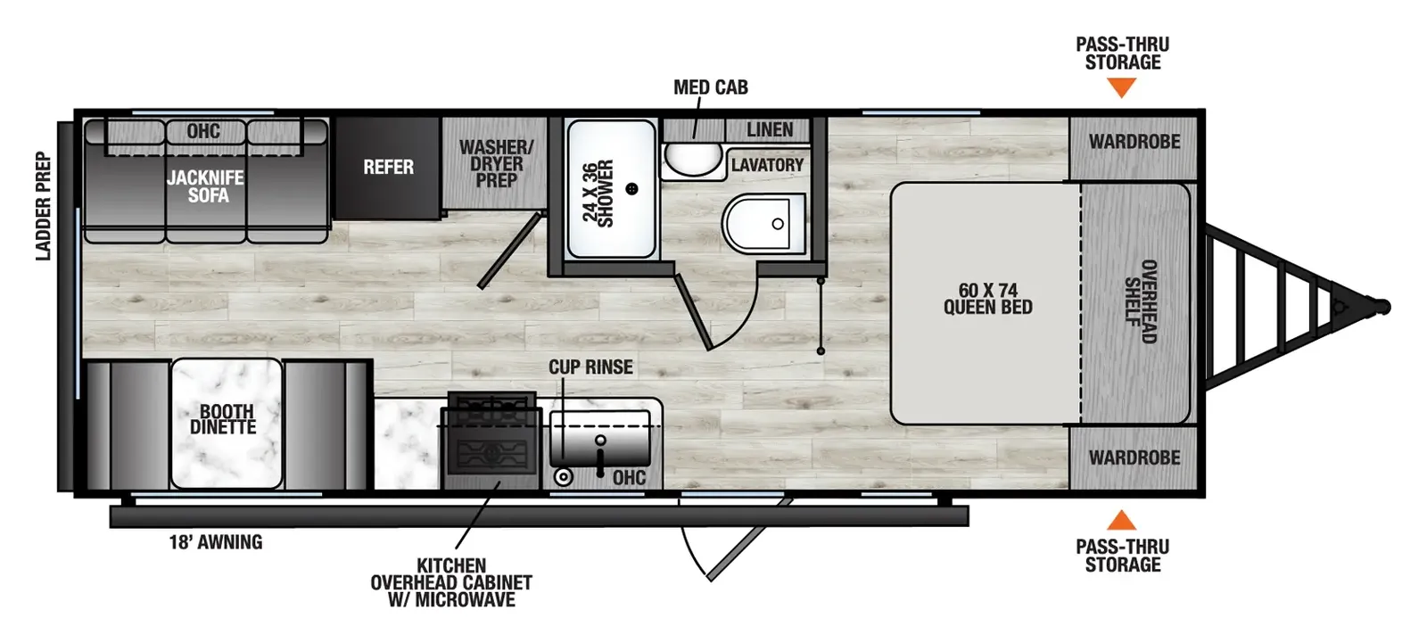 2026 Forest River Viking 5K Series  242MK floorplan