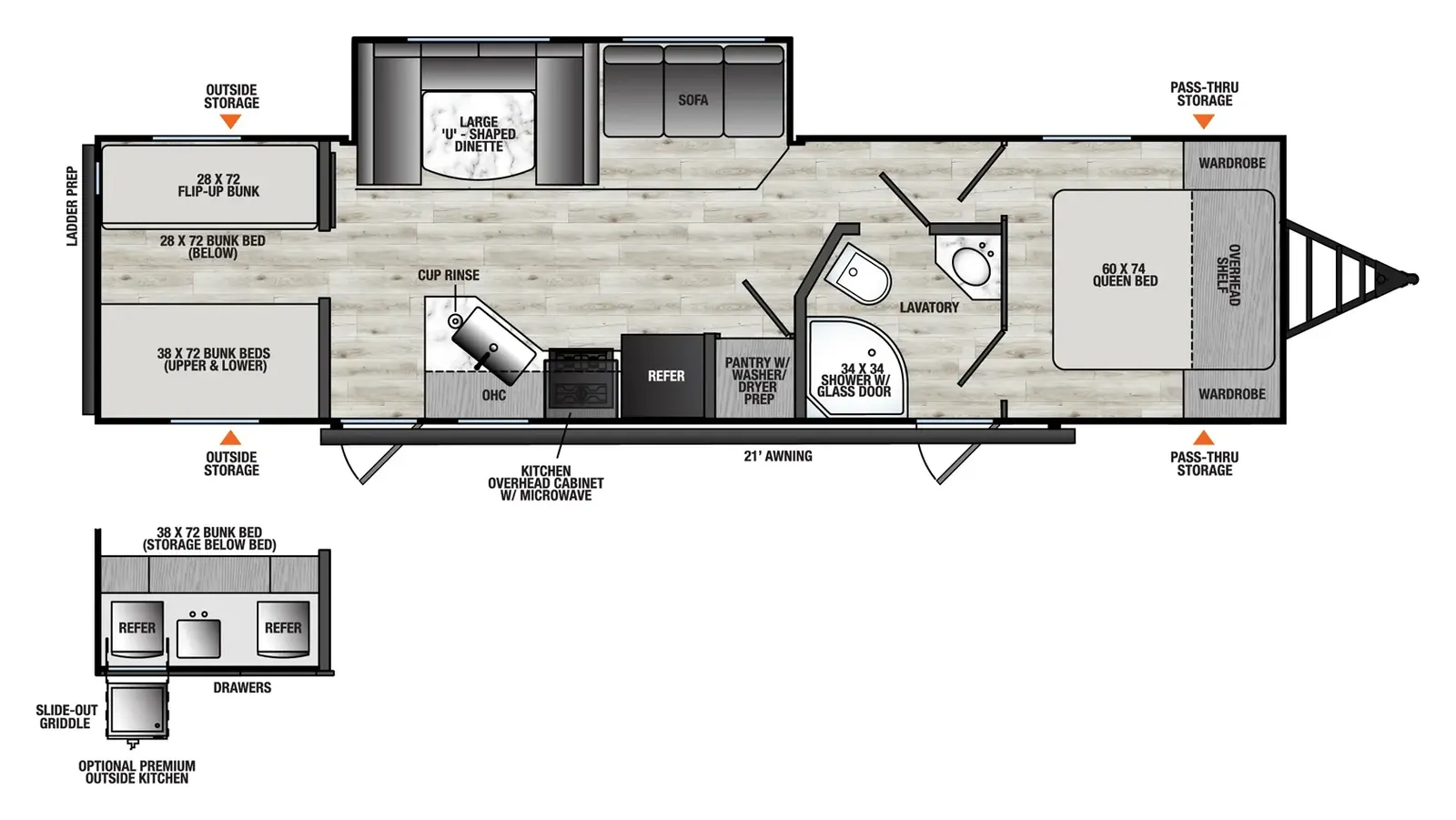 2026 Forest River Viking 6K Series 292TB floorplan