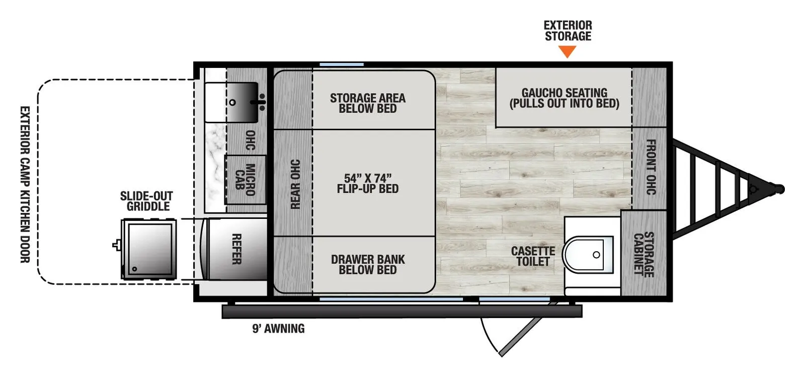 2026 Forest River Viking ROK 12000ROK floorplan