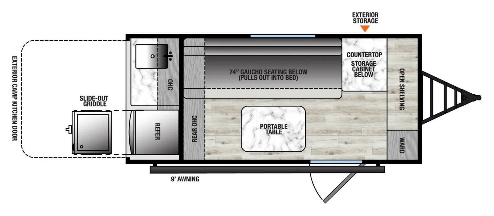 2026 Forest River Viking ROK  9000ROK floorplan