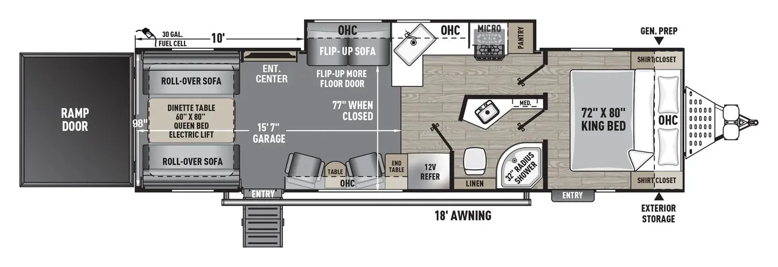 2027 Forest River Work And Play 29SS floorplan