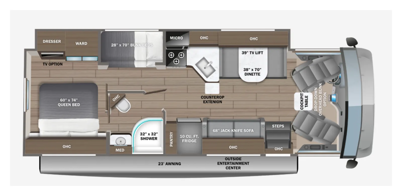 2026 Jayco Alante 29F floorplan
