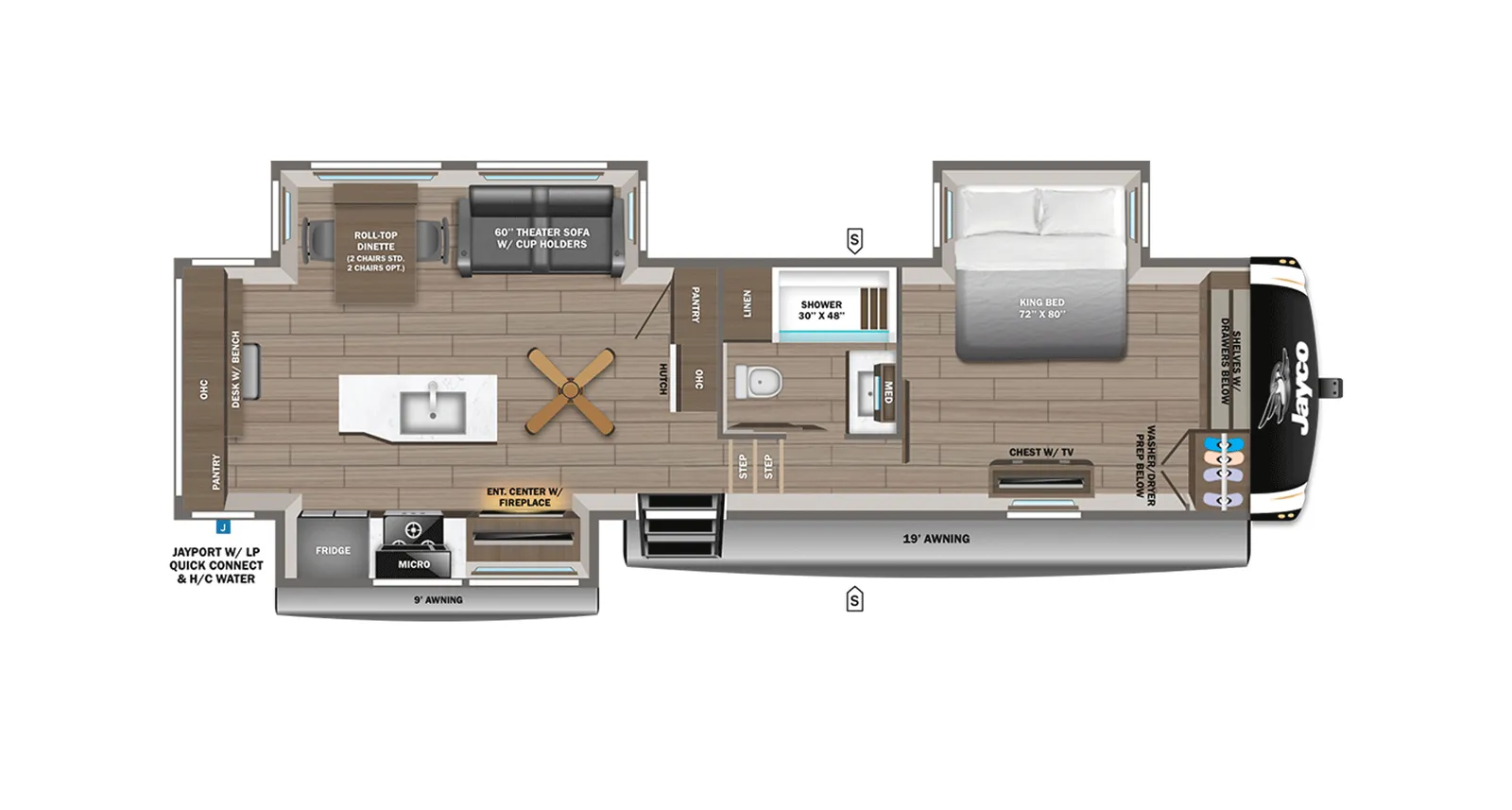 2026 Jayco Eagle 325MKTS floorplan