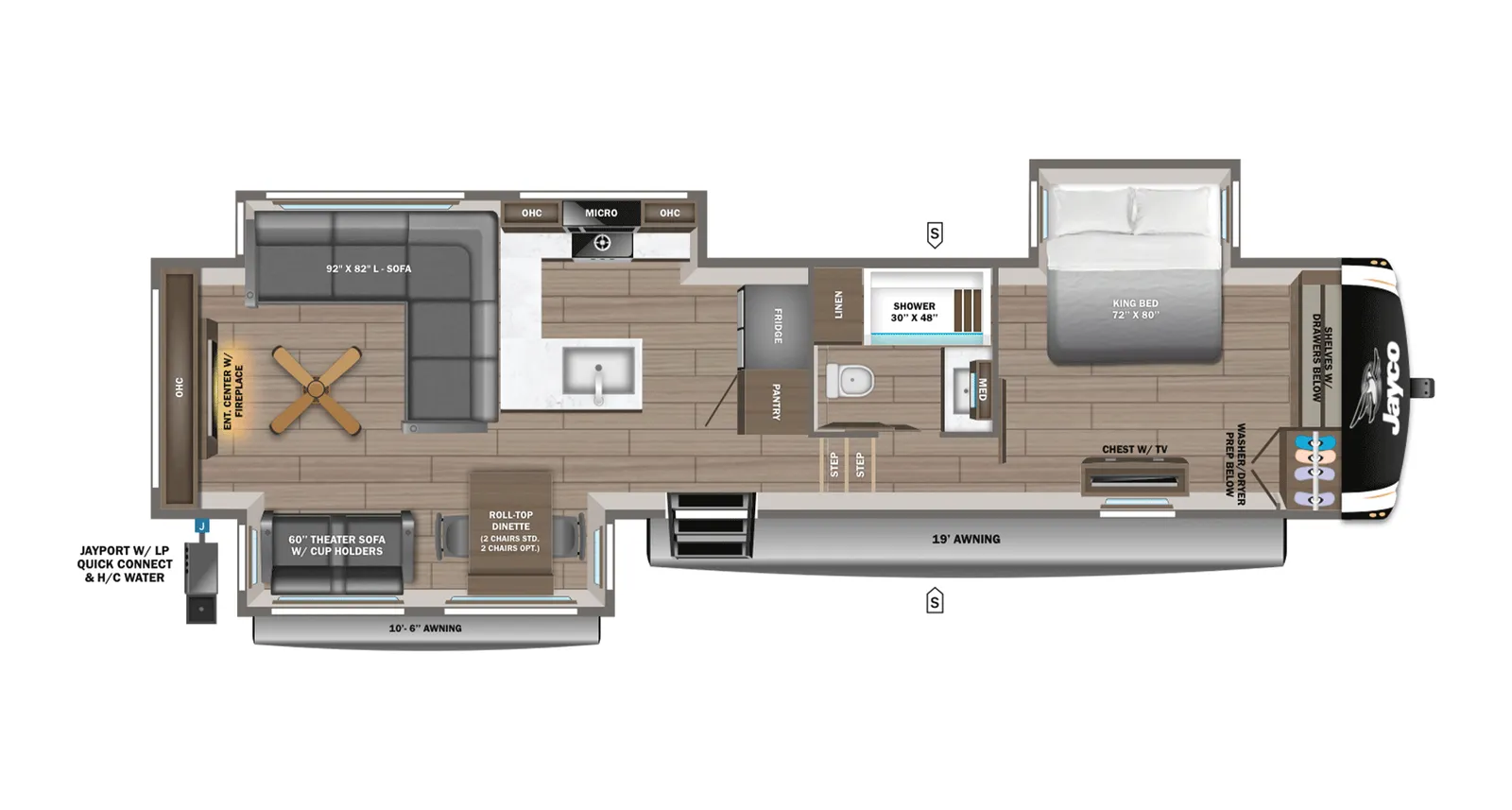2026 Jayco Eagle 335LSTS floorplan
