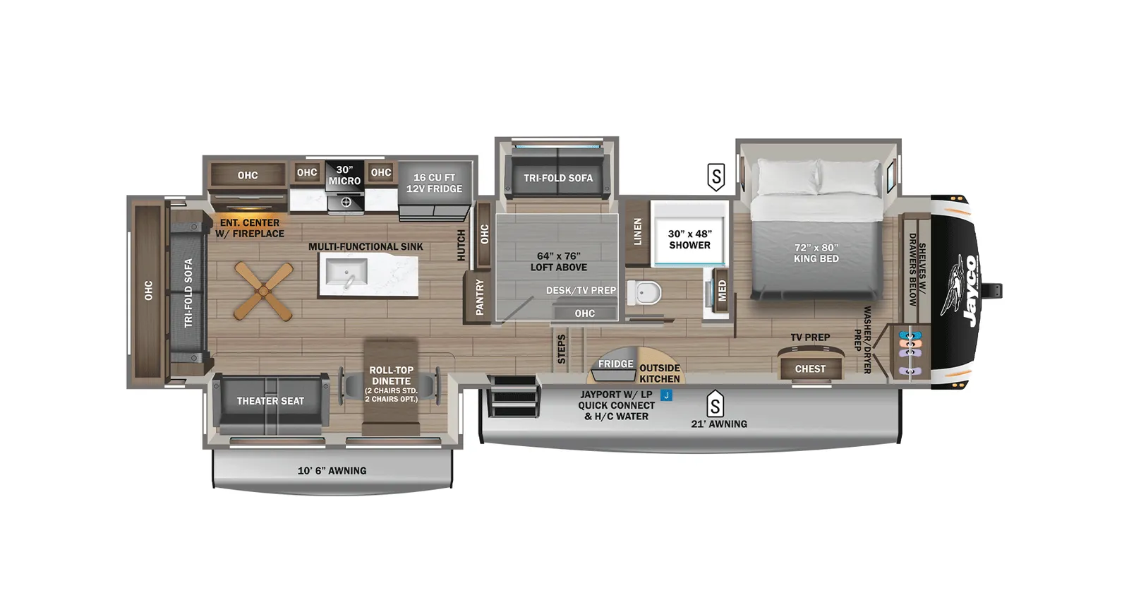 2026 Jayco Eagle 355MBQS floorplan