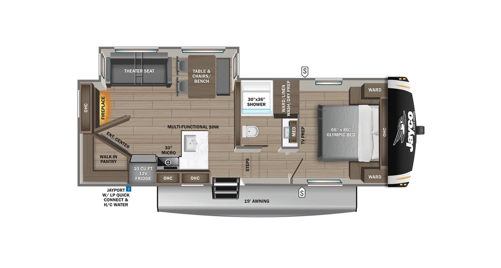 2026 Jayco Eagle HT 26REC floorplan