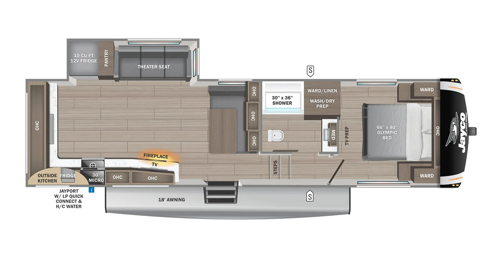 2026 Jayco Eagle HT 27MLC floorplan