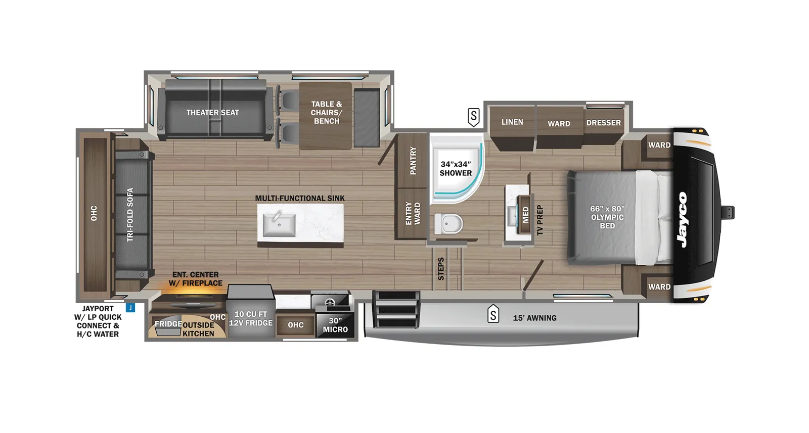 2026 Jayco EAGLE HT 28CRT floorplan