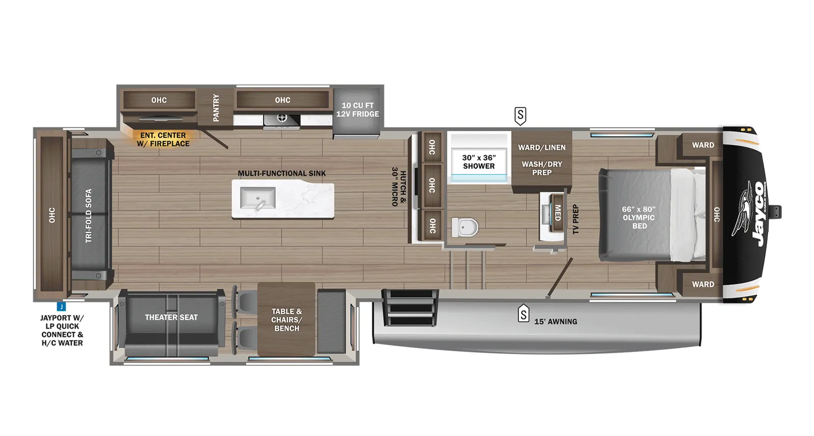 2026 Jayco Eagle Ht 29RLC floorplan