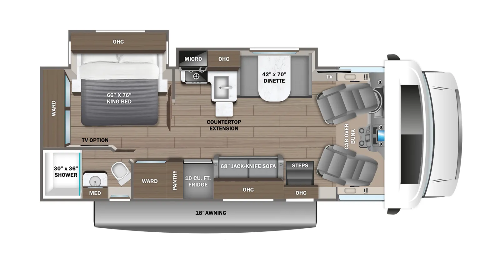 2026 Jayco Greyhawk 27U floorplan