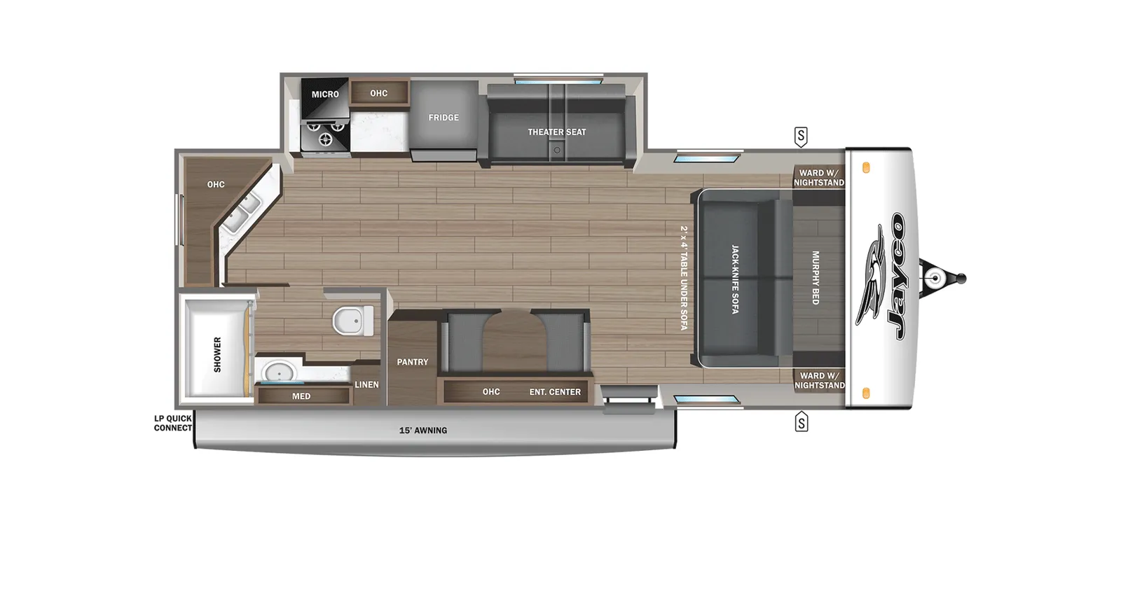 2026 Jayco Jay-Feather 21MML floorplan