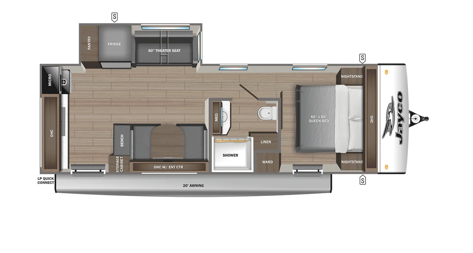 2026 Jayco Jay-Feather 23RK floorplan