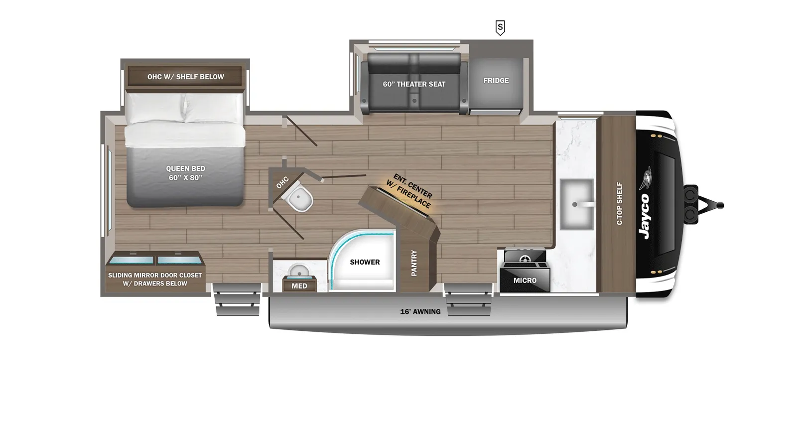 2026 Jayco JAY FEATHER 24FK floorplan