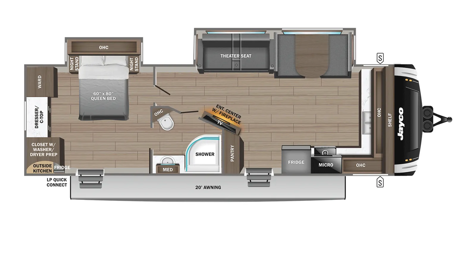 2026 Jayco Jay-Feather 26FK floorplan