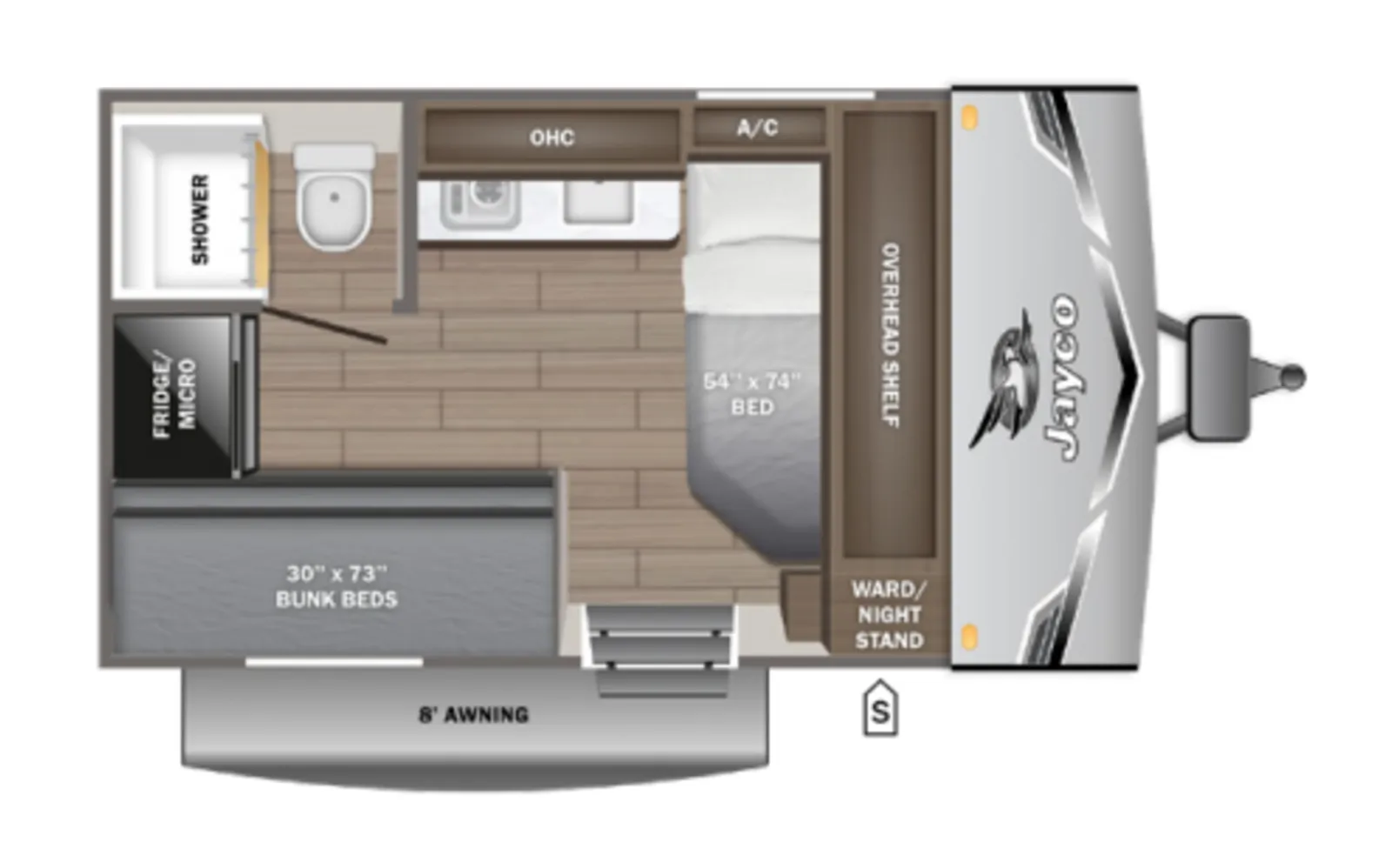 2026 JAYCO JAY FLIGHT SLX 130BH floorplan
