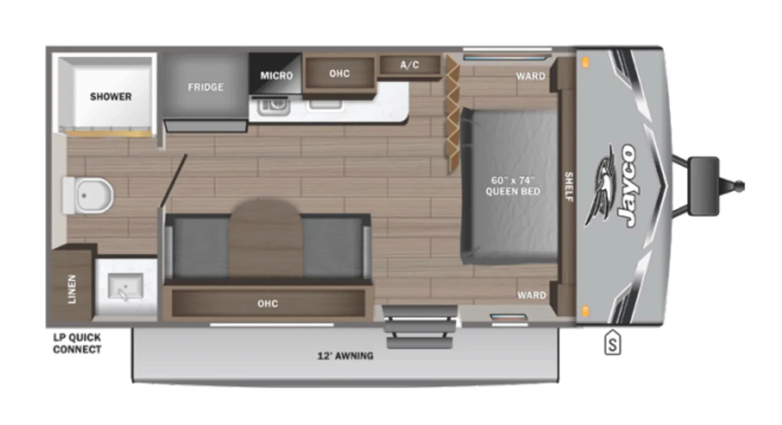 2026 JAYCO JAY FLIGHT SLX 170FQ SE floorplan