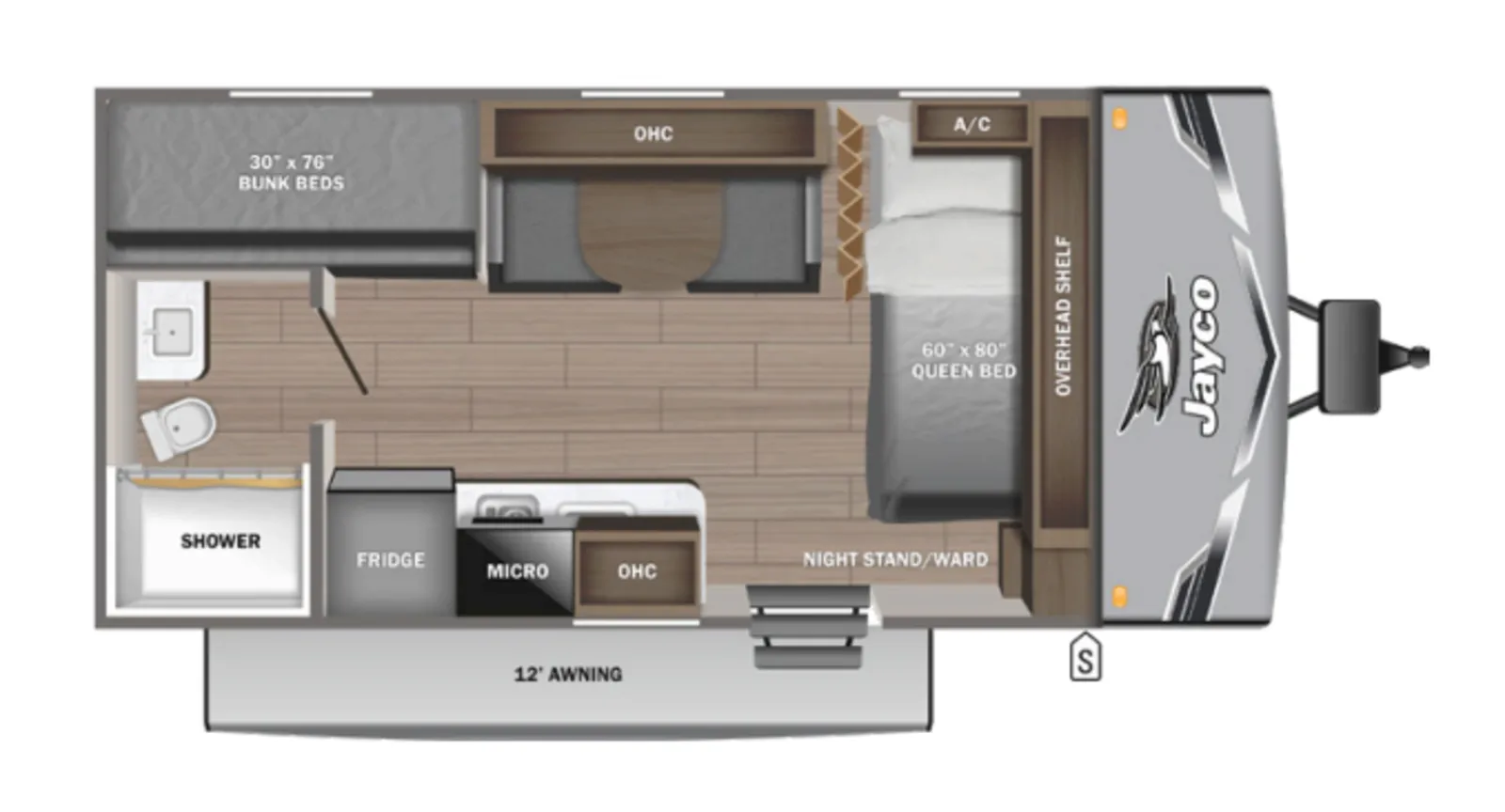 2027 Jayco Jay Flight 175BH floorplan