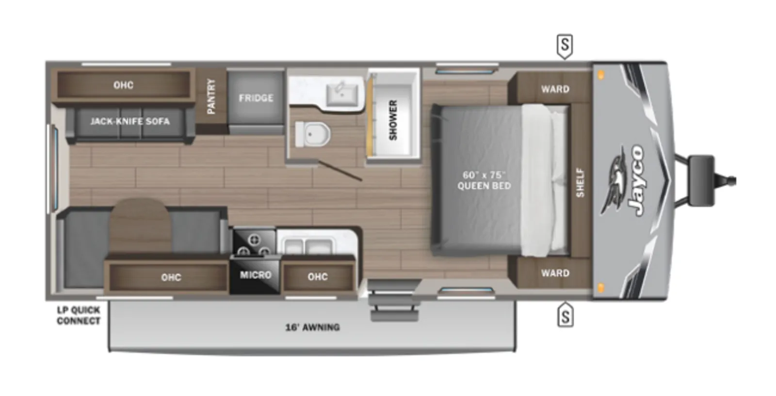 2026 JAYCO JAY FLIGHT SLX 210QB floorplan