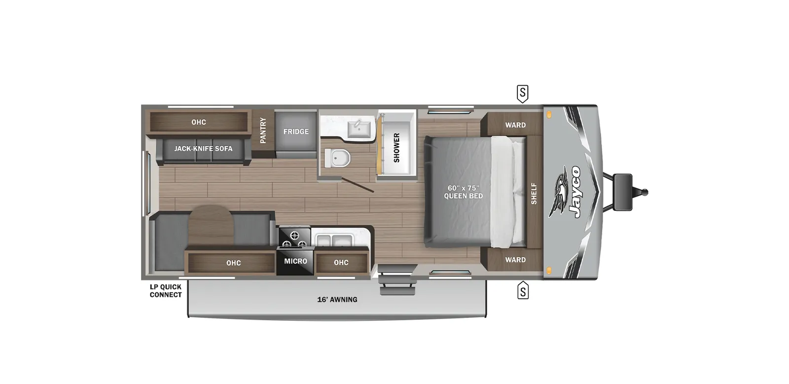 2026 Jayco JAY FLIGHT SLX 210QBW floorplan
