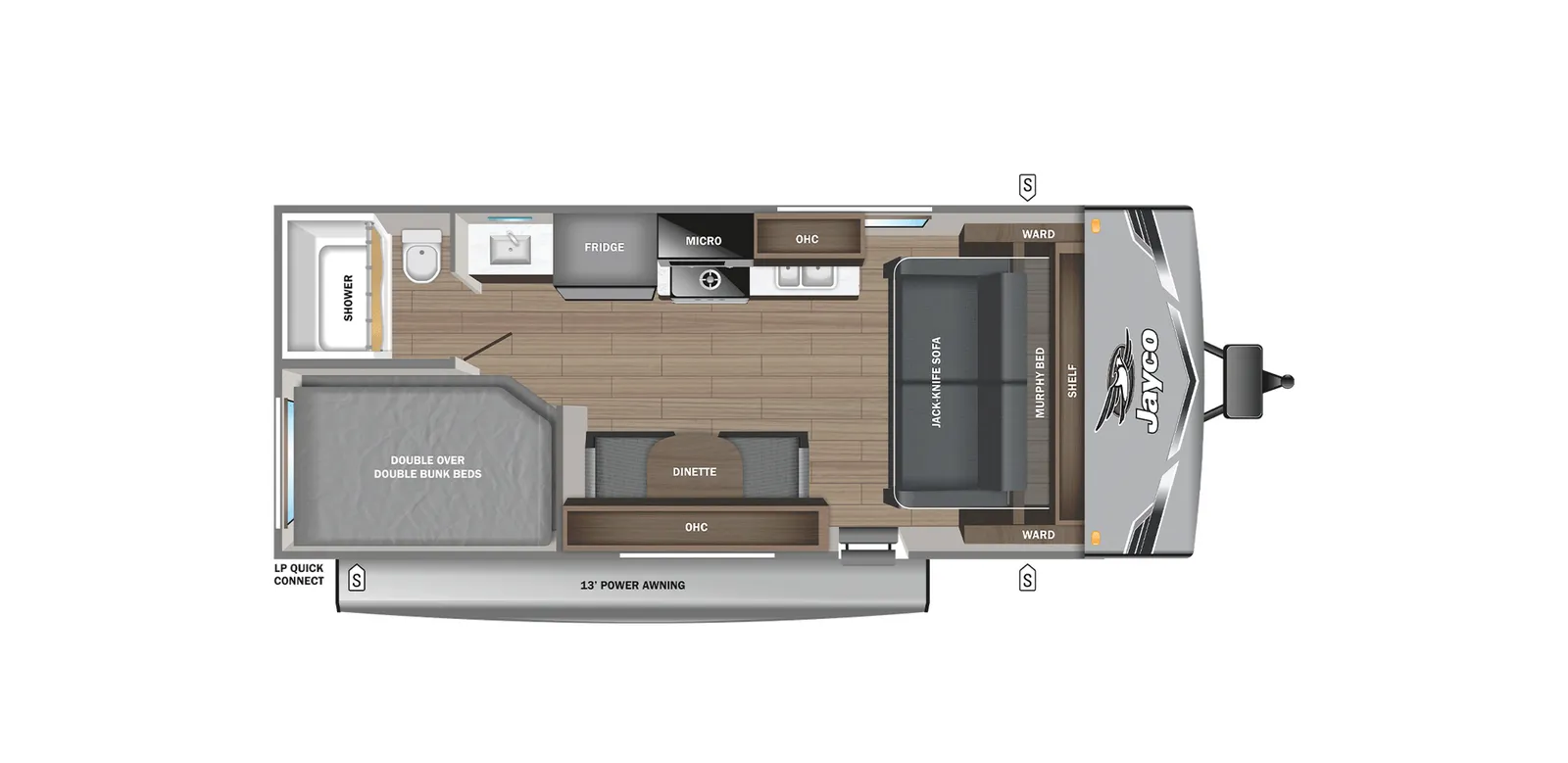 2026 Jayco JAY FLIGHT SLX 211MBW floorplan