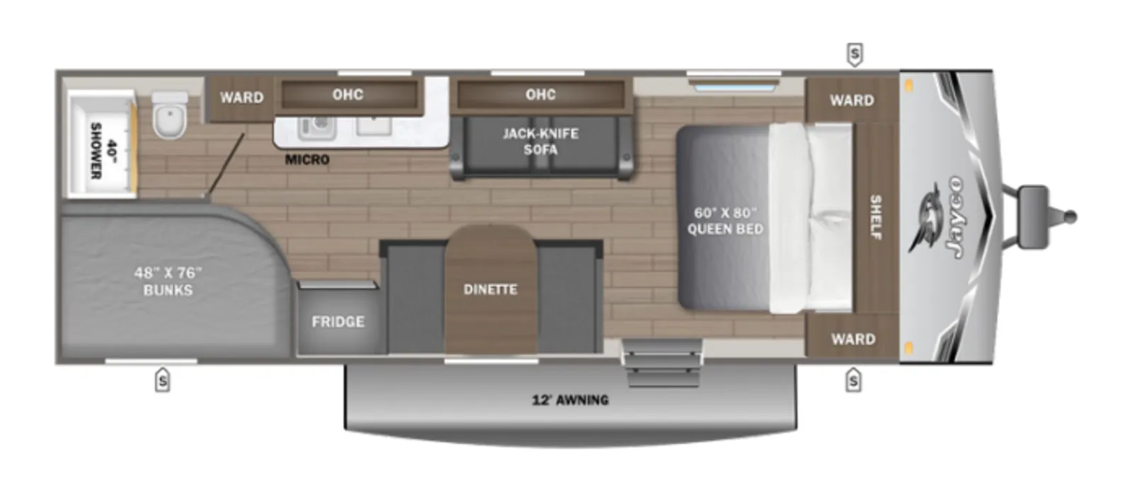 2026 JAYCO JAY FLIGHT SLX 250BH SE floorplan