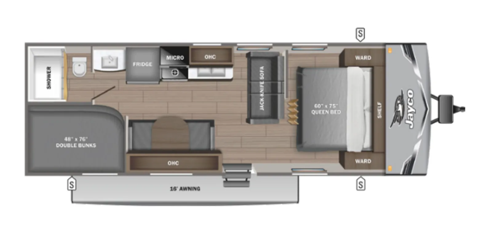 2027 Jayco Jay Flight 260BH floorplan
