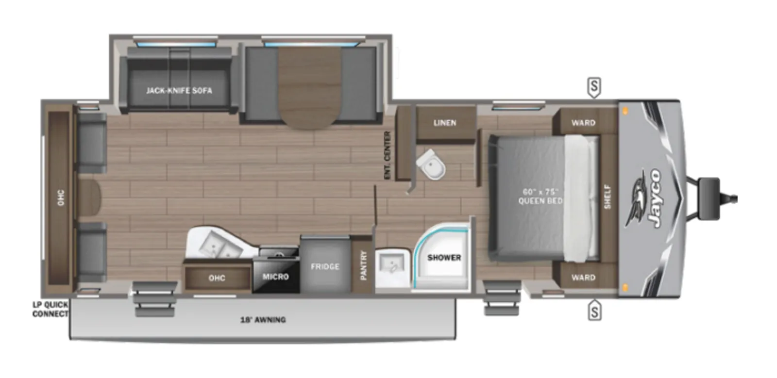 2026 JAYCO JAY FLIGHT SLX 262RLS floorplan