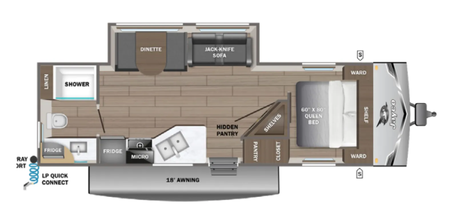 2026 Jayco Jay Flight Slx 265MWS floorplan