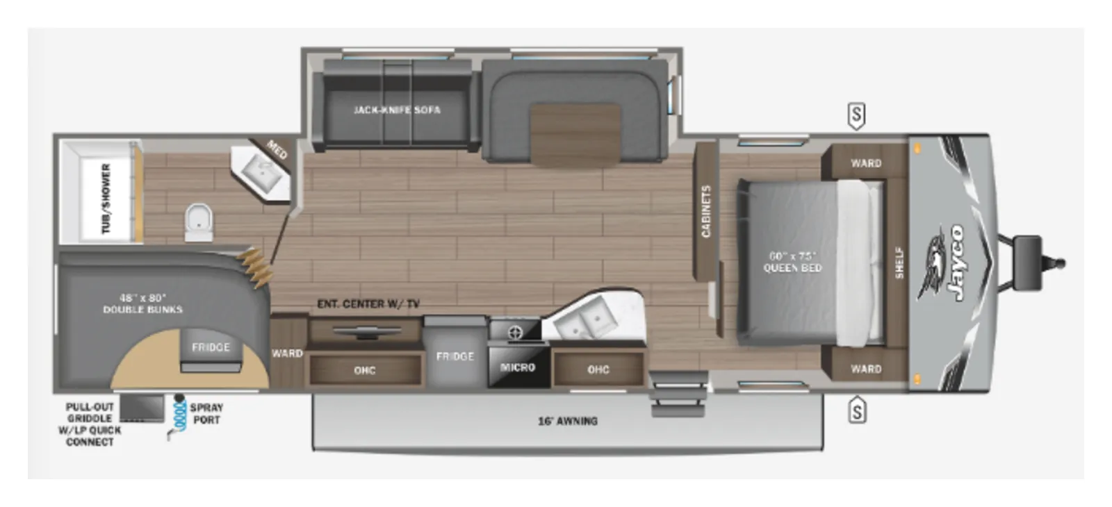 2026 Jayco JAY FLIGHT SLX 284BHSW floorplan