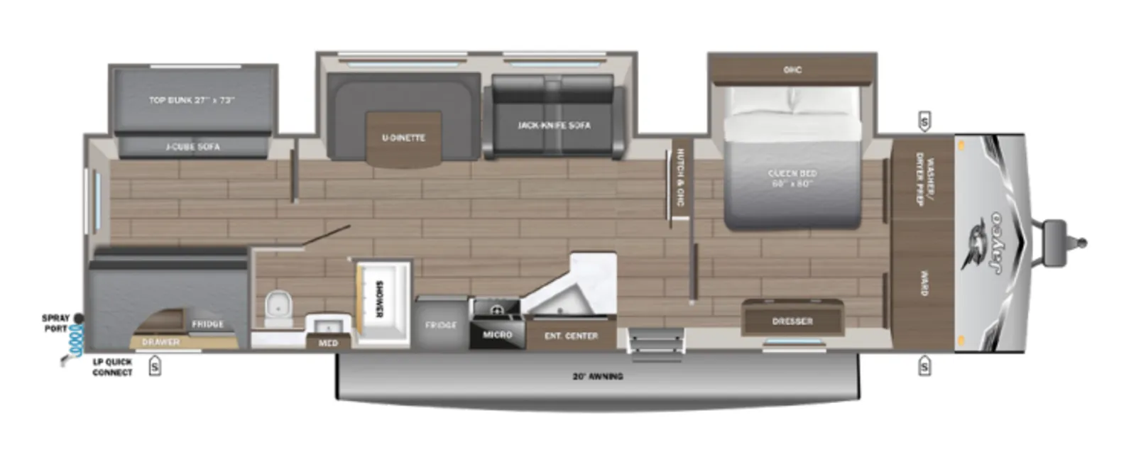 2027 Jayco Jay Flight 325BHT floorplan