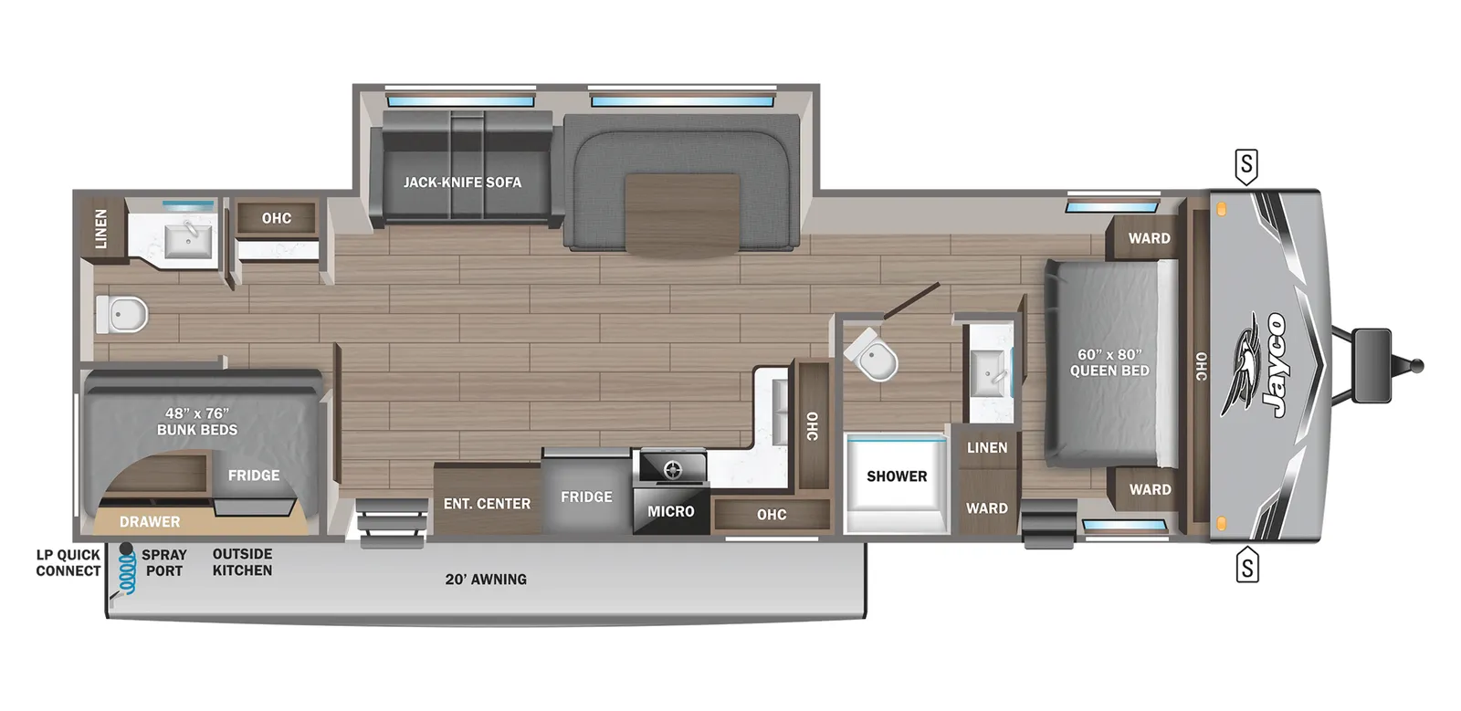 2026 Jayco Jay Flight Slx 330TBS floorplan