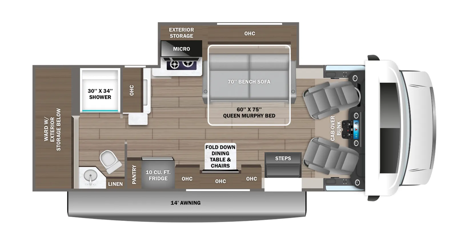 2026 Jayco Melbourne Prestige 25MP floorplan