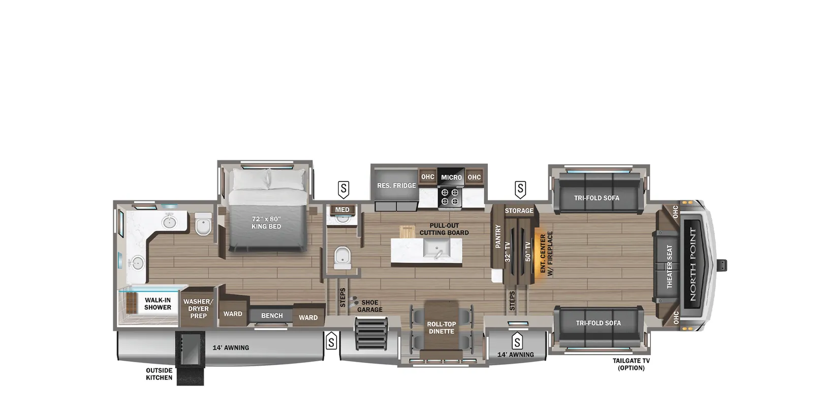 2026 Jayco NORTH POINT 382FLRB floorplan