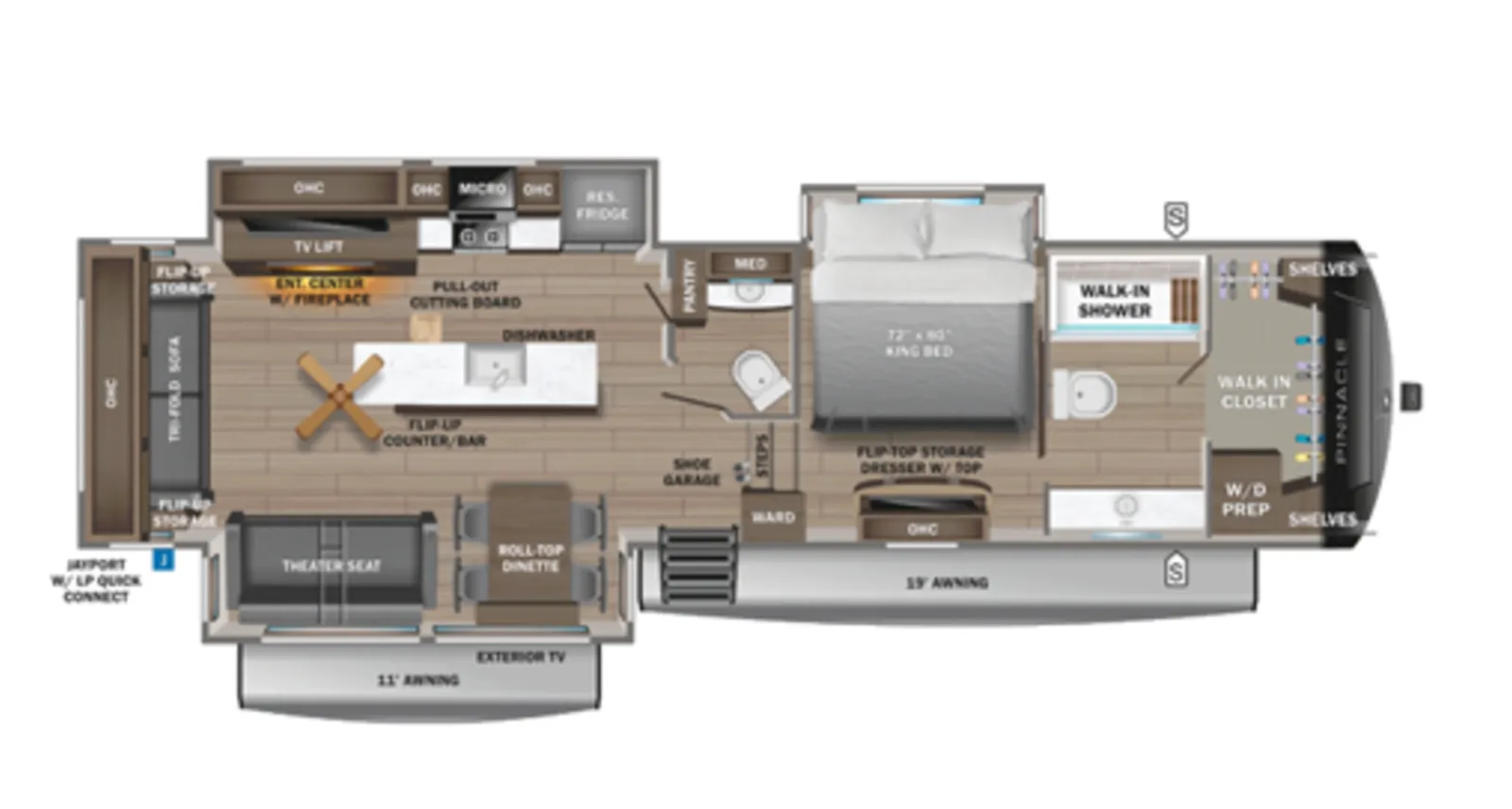 2026 Jayco PINNACLE 36FBTS floorplan