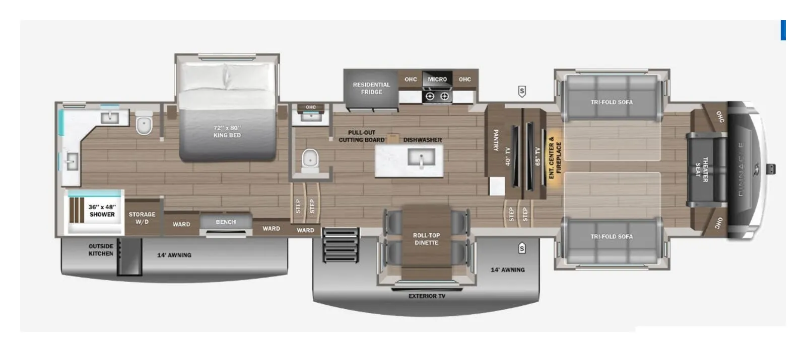 2026 Jayco PINNACLE 39FLOK floorplan