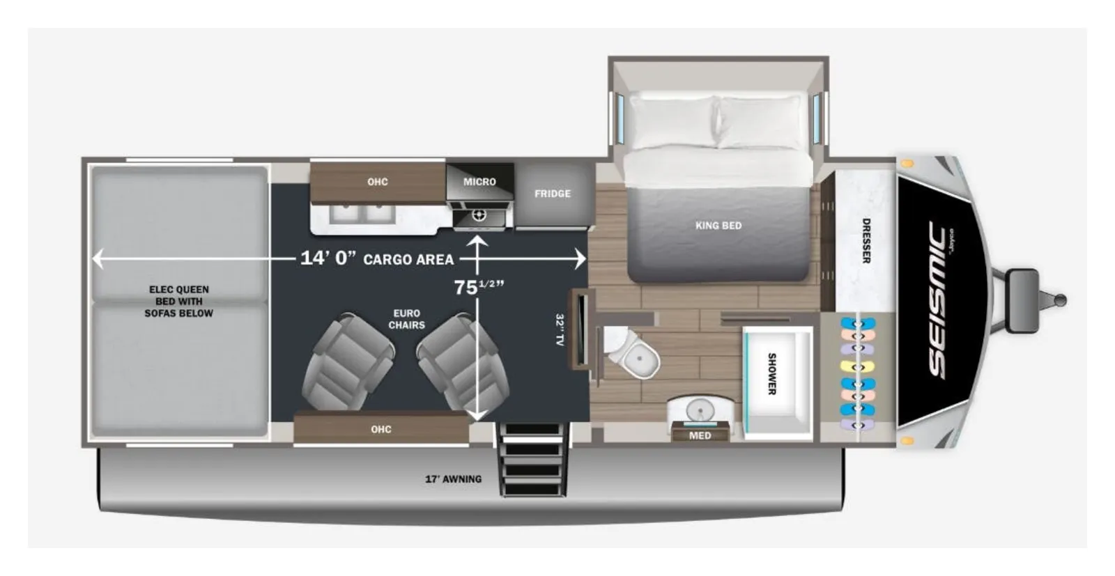 2026 Jayco SEISMIC 214 floorplan