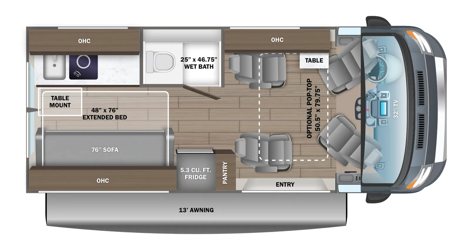 2026 Jayco Swift 20A floorplan