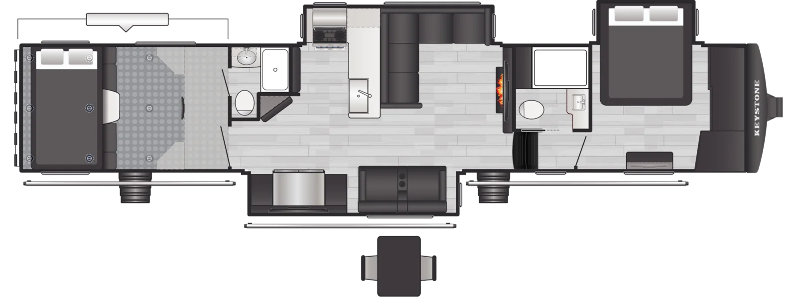 2026 Keystone Fuzion 432 floorplan