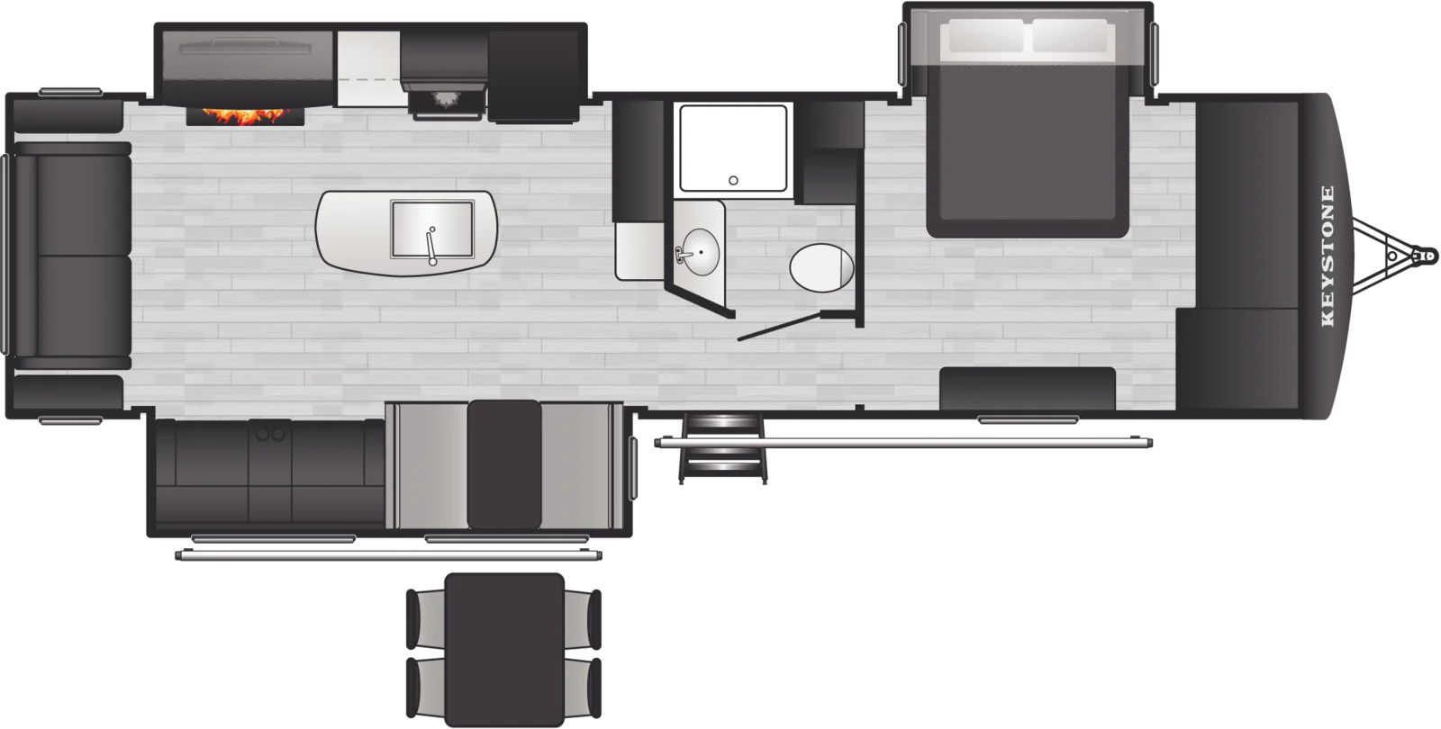 2026 Keystone Passport 3100RE floorplan