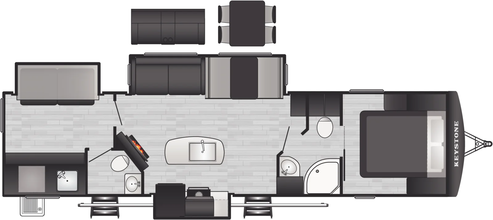 2026 Keystone RV Passport 3300BK floorplan
