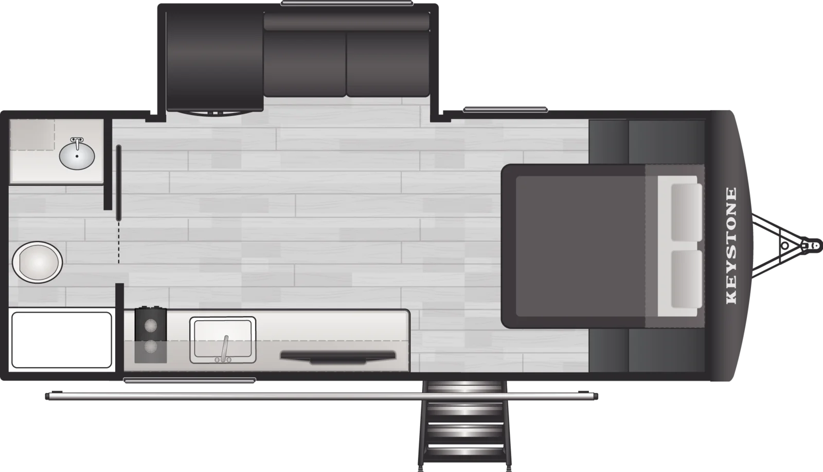 2026 Keystone RV Passport 180RBC floorplan