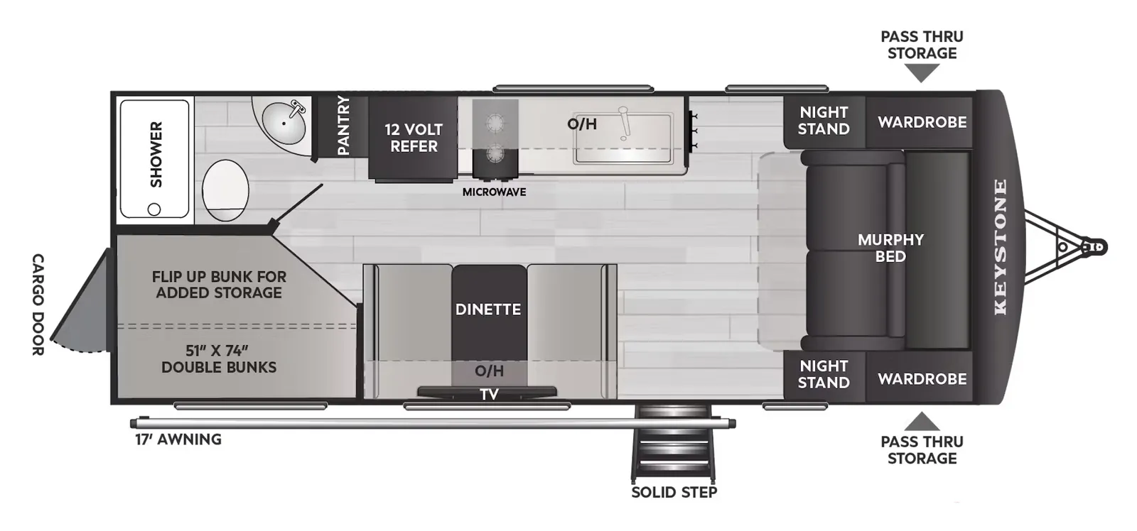 2026 Keystone Passport 214BHC floorplan
