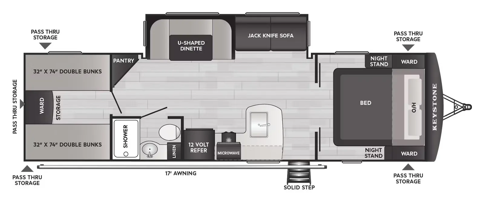2026 Keystone RV PASSPORT 284QBC floorplan