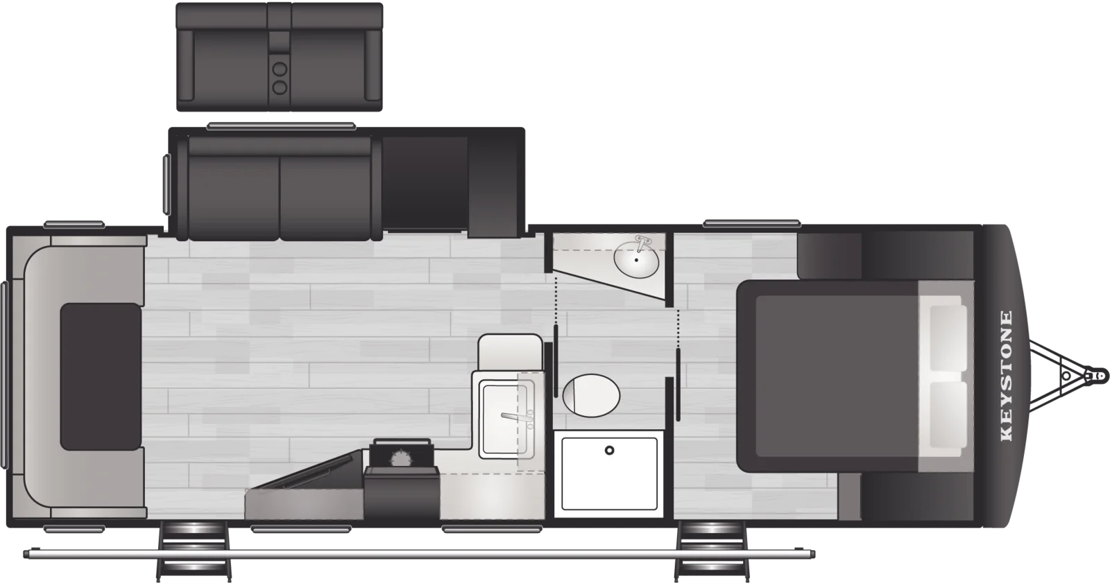 2026 Keystone Passport 253RD floorplan