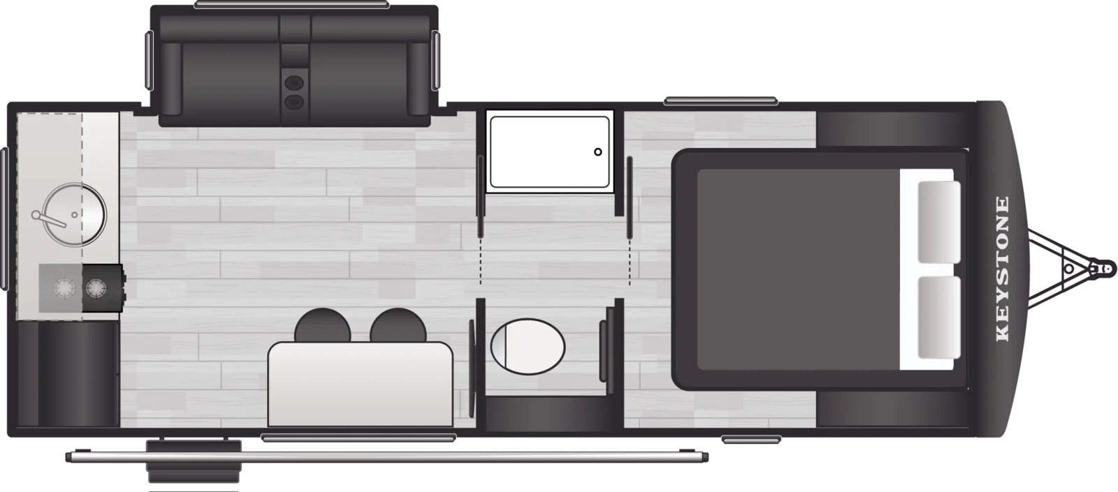 2026 Keystone RV Reign 19RK floorplan