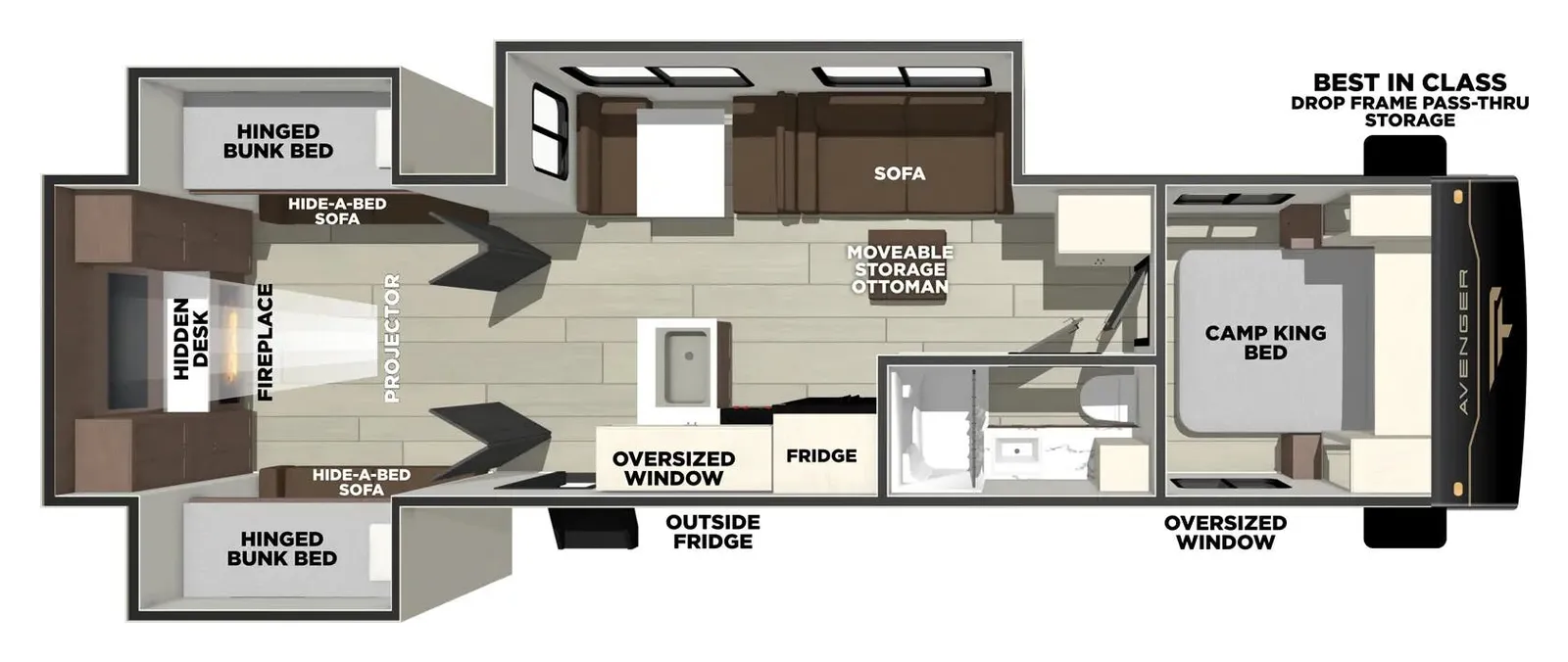 2026 Prime Time AVENGER 30PO floorplan