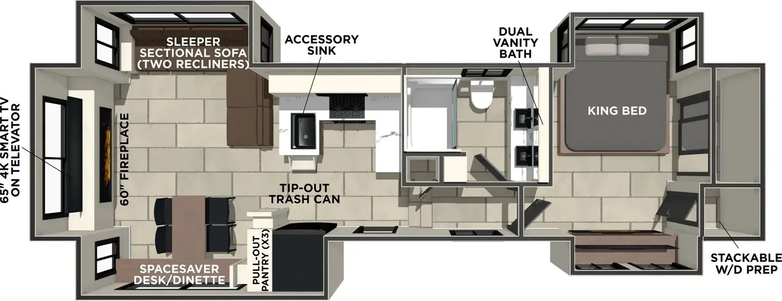 2026 Prime Time SANIBEL 34LOUNGE floorplan